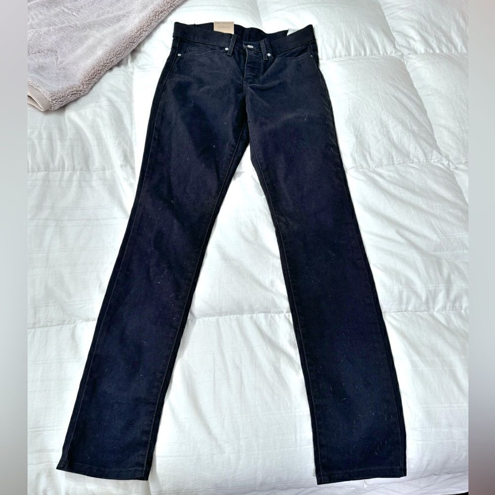Levi’s Black Slim Fit Shaping skinny Full Length Jeans size 27x32- brand new!
